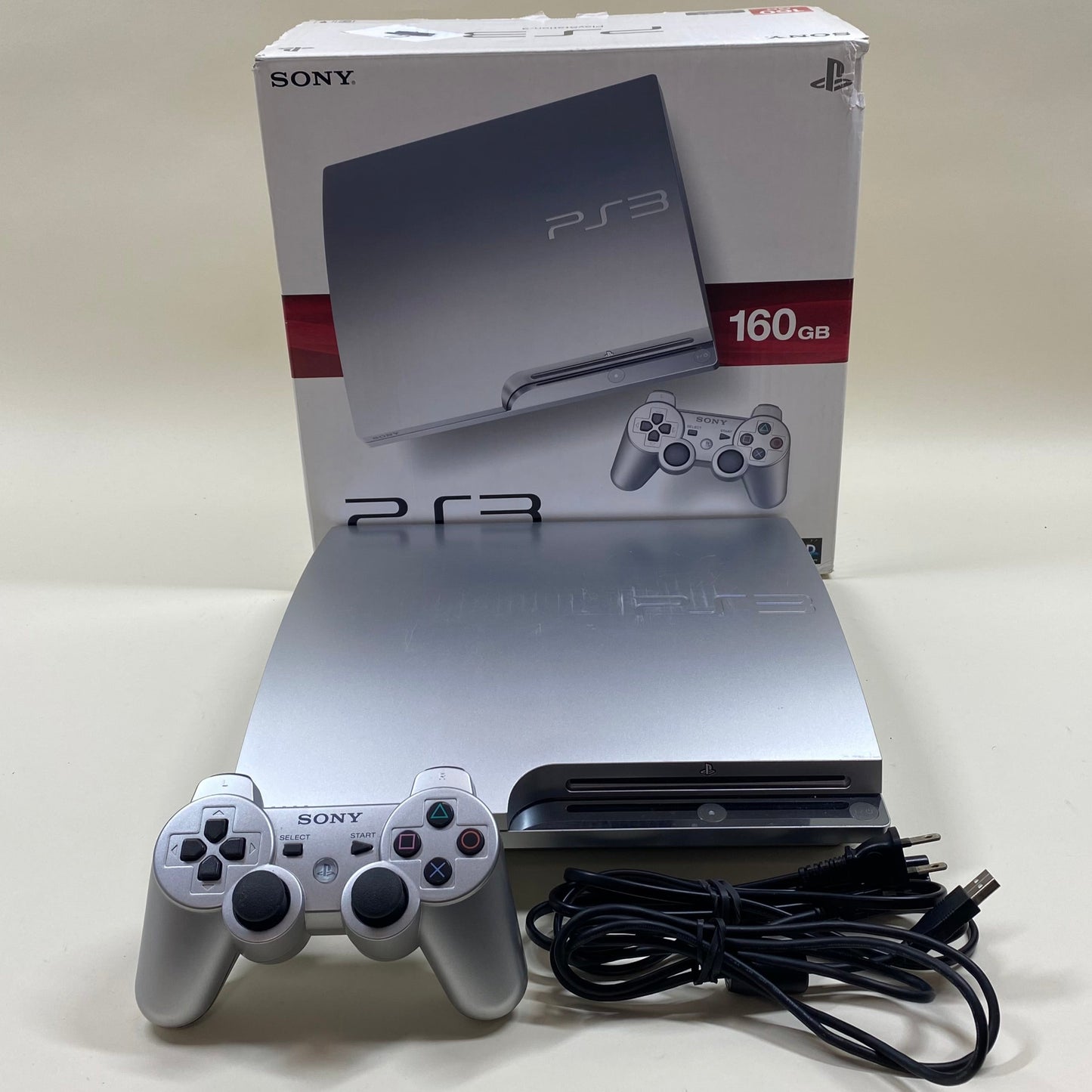 Sony PlayStation 3 Slim PS3 250GB Silver Console Gaming System CHCH-2500A