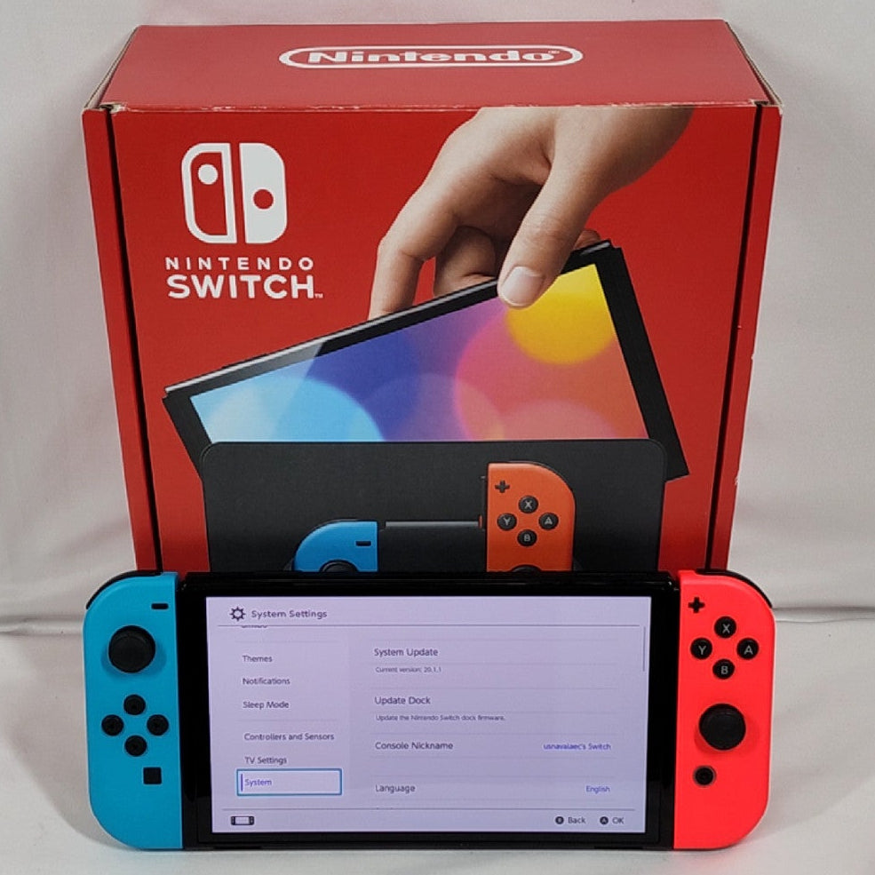 Nintendo Switch OLED Video Game Console HEG-001 Red/Blue – PayMore