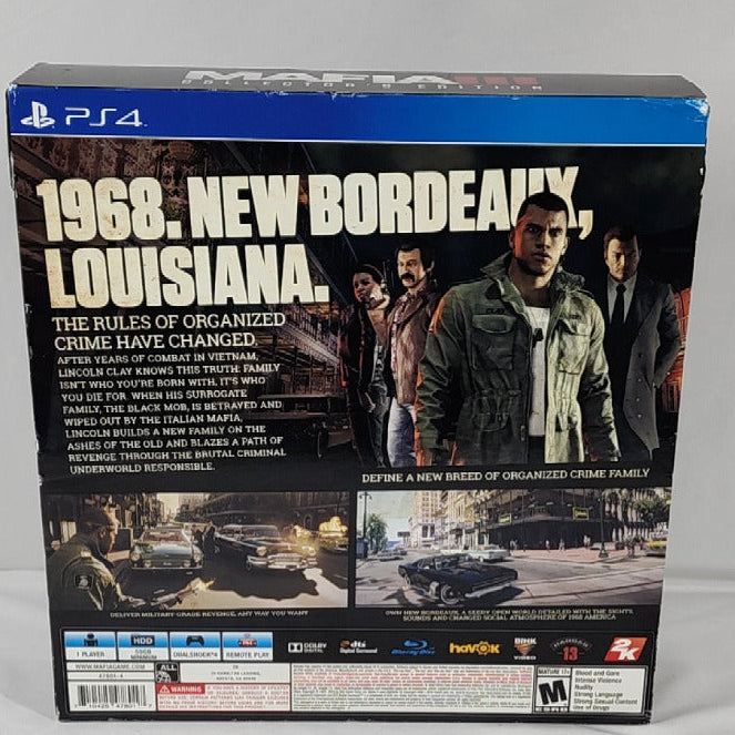 Mafia III [Collector's Edition] (Sony PlayStation 4 PS4, 2016)