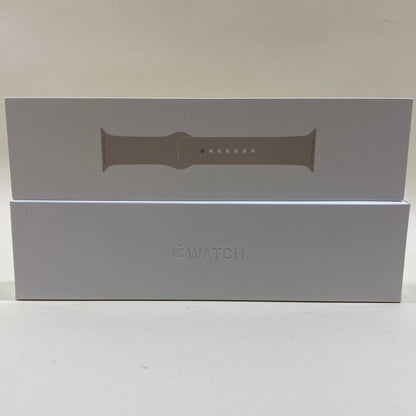 New GPS Only Apple Watch Series 7 41MM Starlight Aluminum Starlight Sport Band 