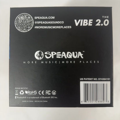 New Speaqua Vibe 2.0 Portable Waterproof Speaker Black