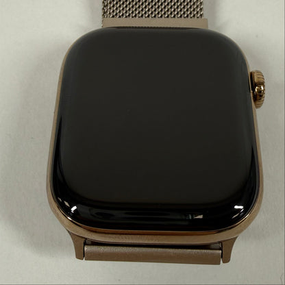 Unlocked Apple Watch Series 11 42MM Gold Titanium Milanese Loop MF8Y4LW/A